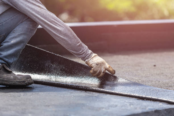 Professional Waterproofing technician working in Marion, NY
